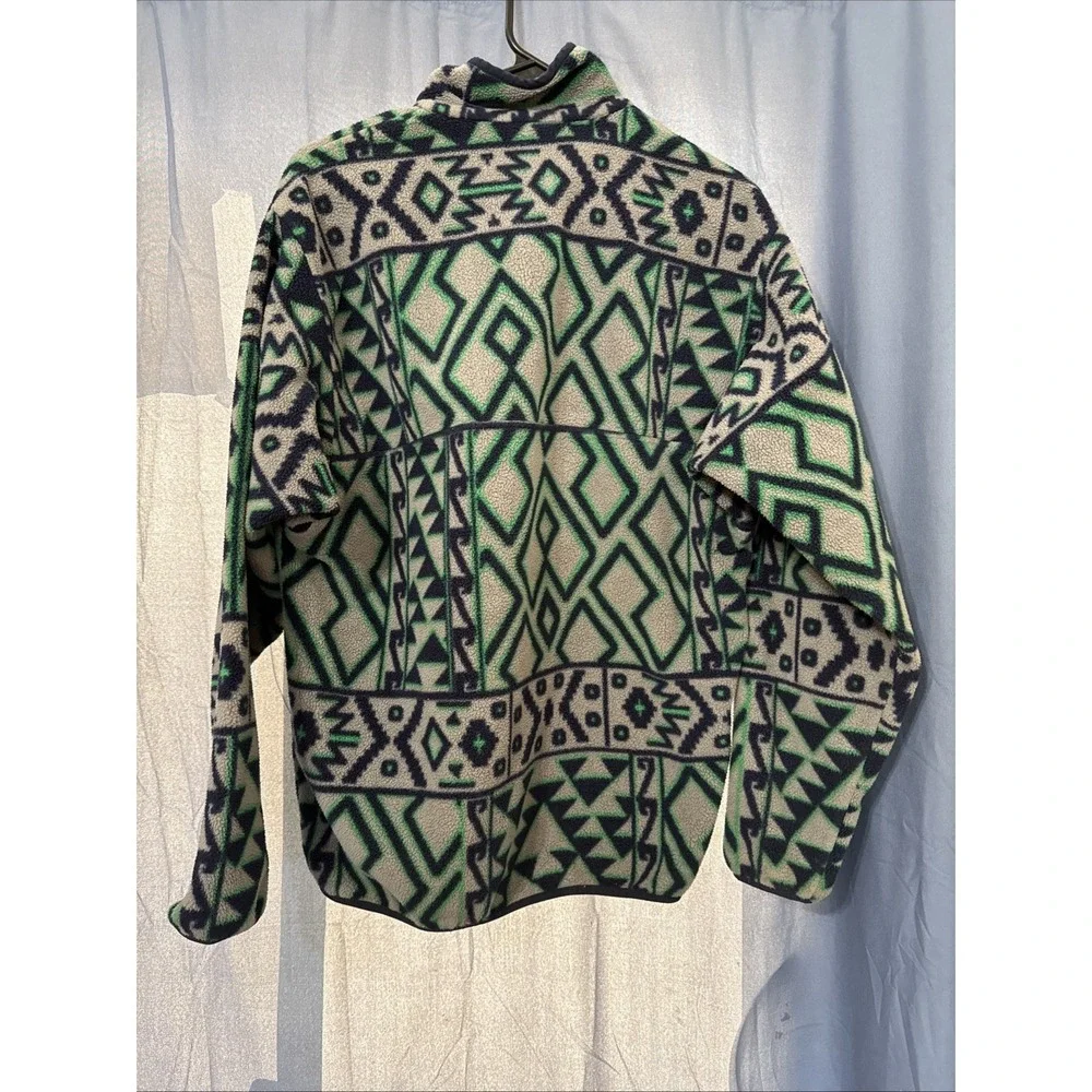 Vintage Patagonia Synchilla Montana Siete Snap-T Fleece Pullover Aztec Men Sz S